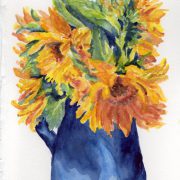 cs.59 Sunflower vase