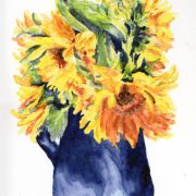 cs.59a Sunflower vase